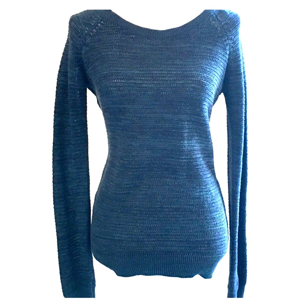 Loft Blue Sweater Sz S EUC